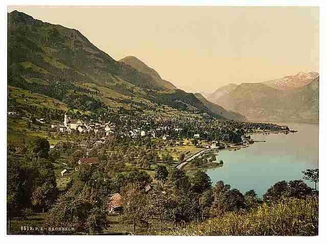 Vintage Sachseln Unterwald A4 Photo Print