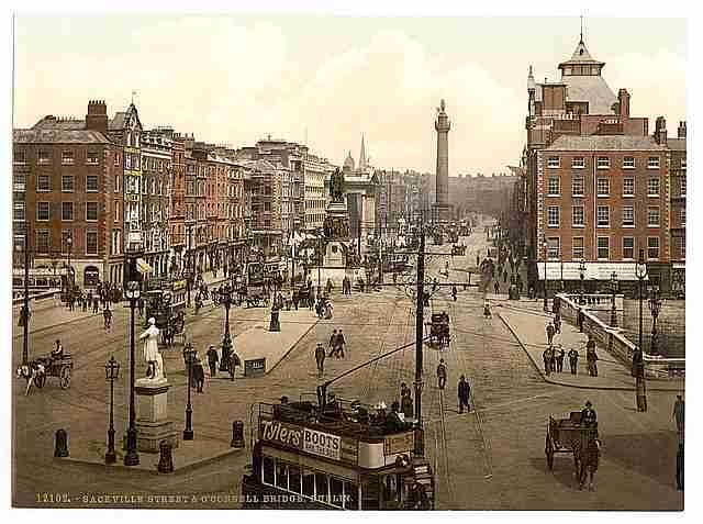 Vintage Sackville Street Dublin County Dublin A4 Photo Print