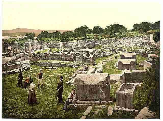Vintage Salona basilica Dalmatia A4 Photo Print