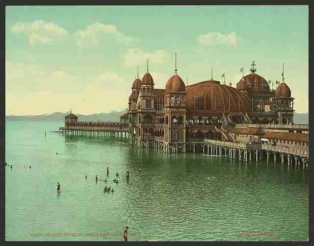 Vintage Saltair Pavilion Great Salt Lake Utah A4 Photo Print