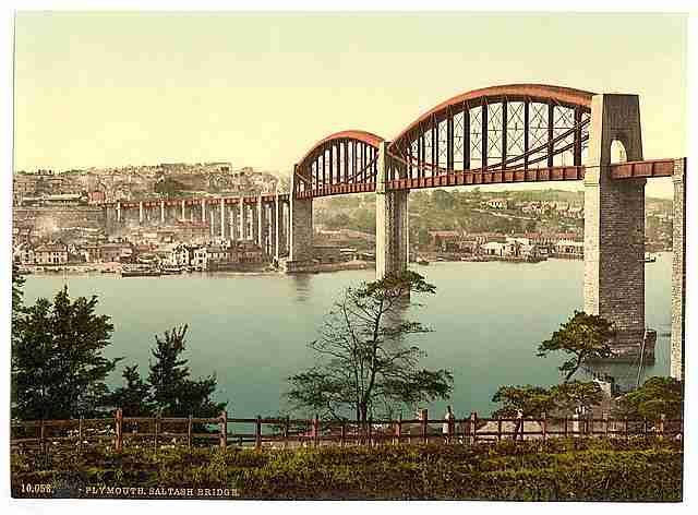 Vintage Saltash Bridge Plymouth A4 Photo Print