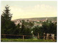 Vintage Salzungen with the castle from Seeberg Thuringia A4 Photo Print