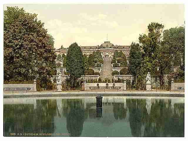 Vintage San Souci Potsdam Berlin A4 Photo Print