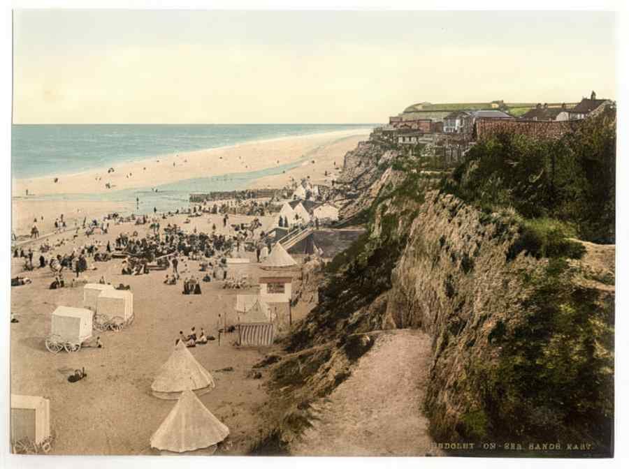 Vintage Sands East Mundsleyonsea England A4 Photo Print