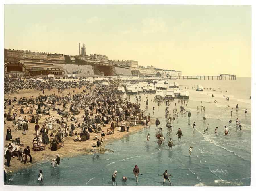 Vintage Sands Ramsgate England A4 Photo Print