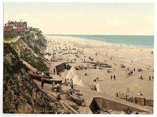 Vintage Sands West Mundsley On Sea A4 Photo Print