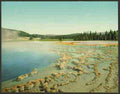 Vintage Sapphire Pool Yellowstone National Park A4 Photo Print