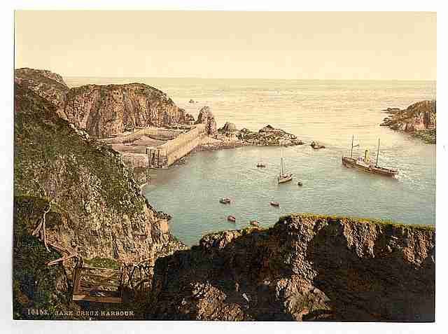 Vintage Sark Creux Harbor Channel Islands A4 Photo Print