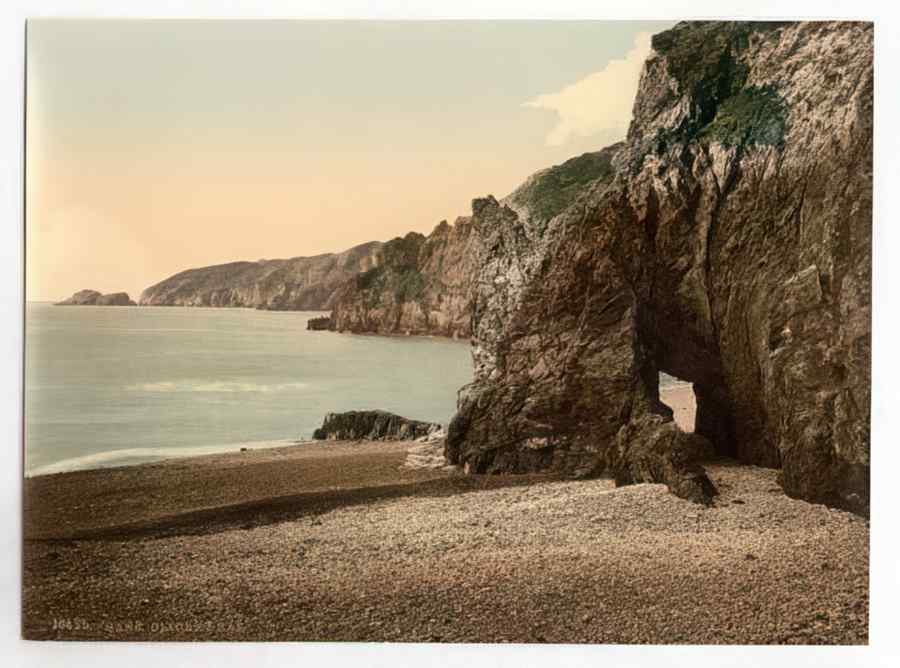 Vintage Sark Dixcart Bay Channel Islands England A4 Photo Print
