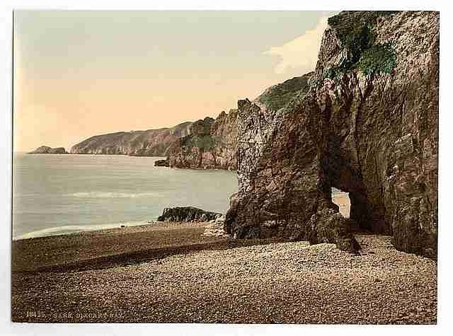 Vintage Sark Dixcart Bay Channel Islands A4 Photo Print