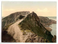 Vintage Sark The Coupee Channel Islands England A4 Photo Print