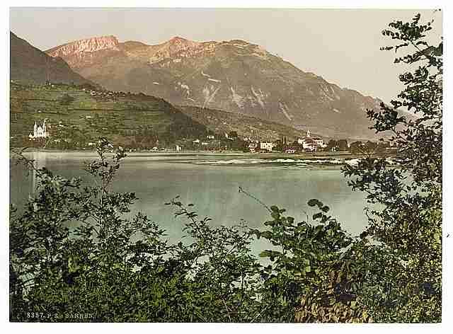 Vintage Sarnen general view A4 Photo Print