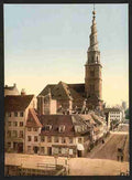Vintage Saviour Church Copenhagen A4 Photo Print