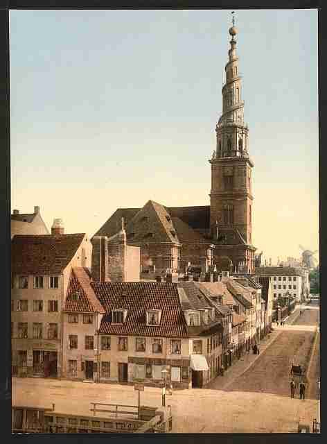 Vintage Saviour Church Copenhagen A4 Photo Print