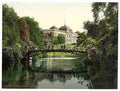 Vintage Scene in the Botanical Gardens  Hamburg A4 Photo Print