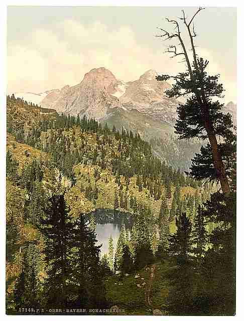 Vintage Schachensee Upper Bavaria A4 Photo Print