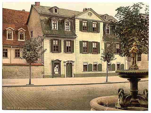 Vintage Schillers House Weimar Thuringia A4 Photo Print