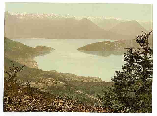 Vintage Schilt and the Lake of Four Cantons Rigi A4 Photo Print