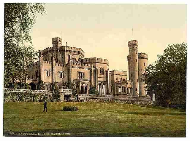 Vintage Schloss Babelsberg Potsdam Berlin A4 Photo Print