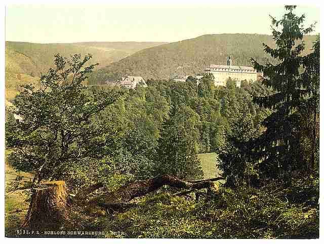 Vintage Schloss Schwarzburg I Thuringia A4 Photo Print