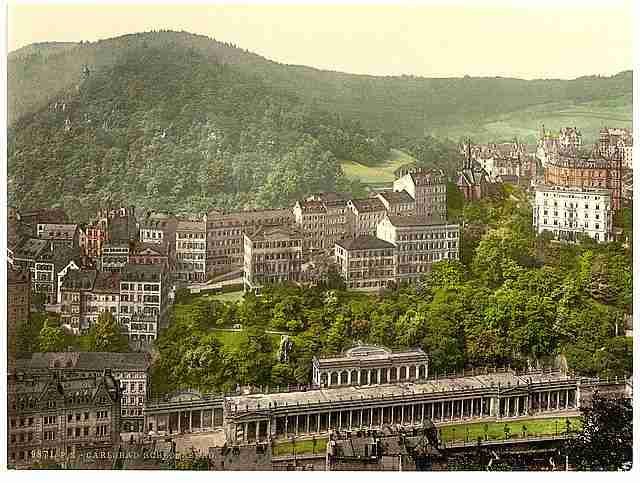 Vintage Schlossberg Carlsbad Bohemia A4 Photo Print