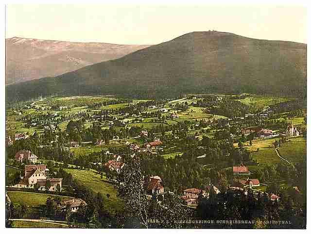 Vintage Schreiberhau Marienthal Riesengebirge A4 Photo Print