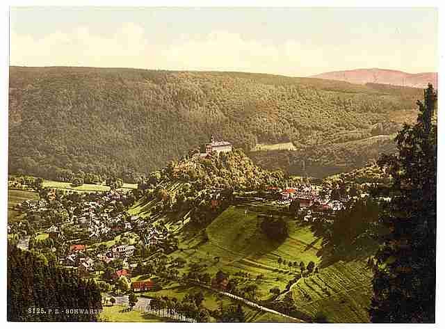 Vintage Schwarzburg from Trippstein Thuringia A4 Photo Print