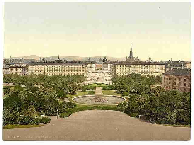 Vintage Schwarzenberg Place Vienna A4 Photo Print
