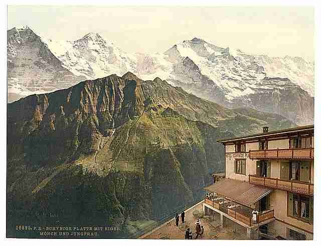 Vintage Schynige Platte III Bernese Oberland A4 Photo Print
