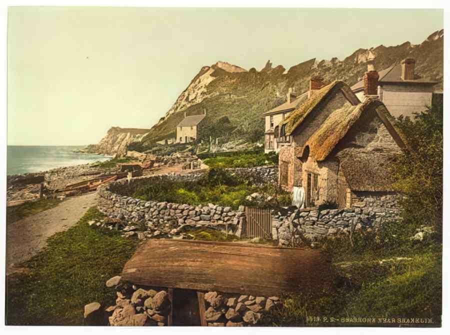 Vintage Searshore Near Shanklin Isle Of Wight England A4 Photo Print