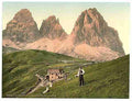 Vintage Sella Joch and Langkofl Tyrol A4 Photo Print