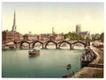 Vintage Severn Bridge Worcester A4 Photo Print
