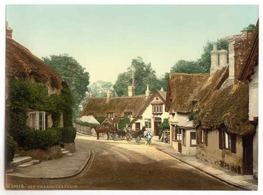 Vintage ShanklinVillage Isle Of Wight England A4 Photo Print