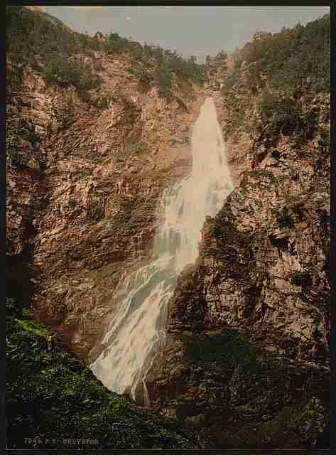 Vintage Silvefos Hardanger Fjord A4 Photo Print