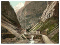 Vintage Simplon Pass Gondoschlucht Valais Alps of A4 Photo Print