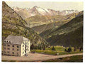 Vintage Simplon Pass Hotel Bellevue Valais Alps of A4 Photo Print