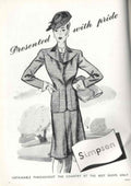 Vintage Simpson Suit 1940s Vintage Retro Advert Poster