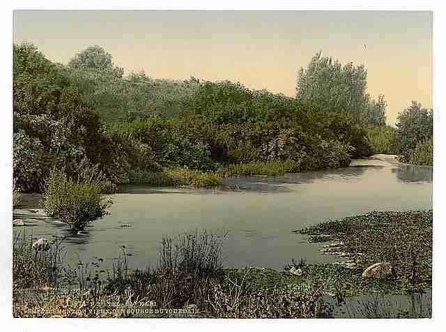 Vintage Site of Dan and source of the Jordan Tel el Kadi A4 Photo Print