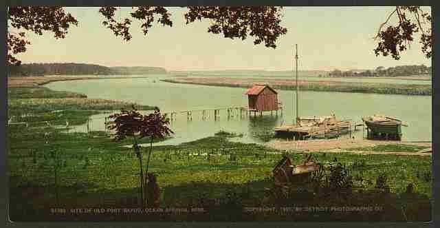 Vintage Site of Old Fort Bayou Ocean Springs Miss A4 Photo Print