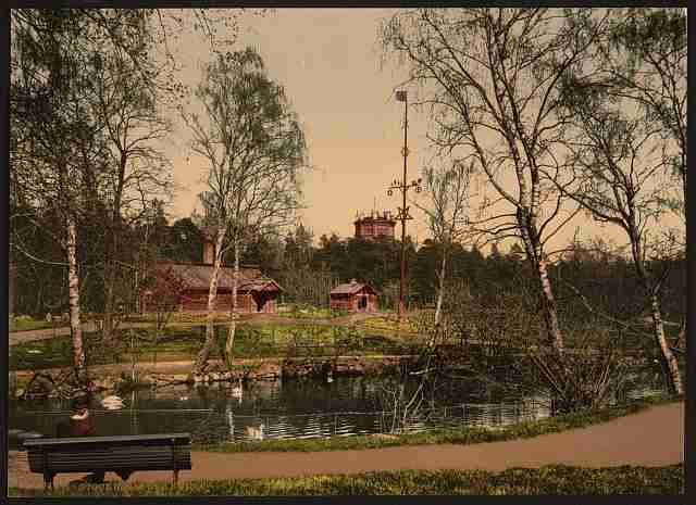 Vintage Skansen Stockholm A4 Photo Print