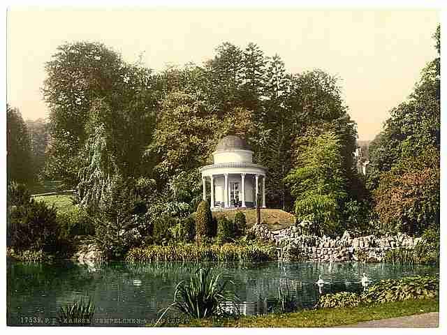 Vintage Small temple and aqueduct Cassel Hesse Nassau A4 Photo Print