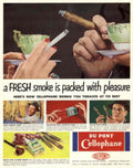 Vintage Smoke Fresh 1950s Vintage Retro Advert Poster