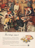 Vintage Snow Beer 1940s Vintage Retro Advert Poster