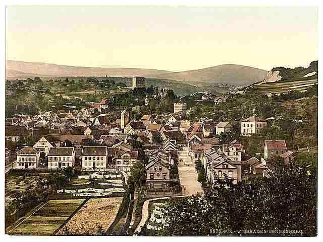 Vintage Sonnenberg Wiesbaden Hesse Nassau A4 Photo Print