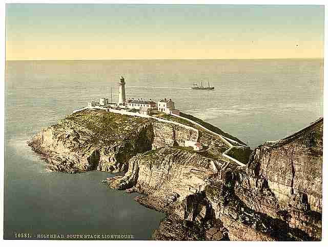 Vintage South Stack Lighthouse Holyhead A4 Photo Print