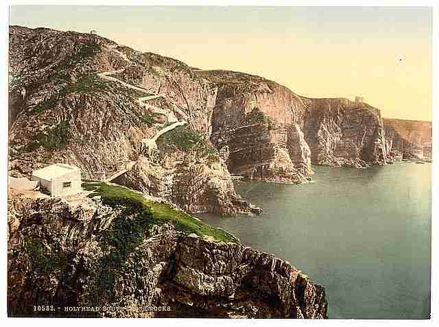 Vintage South Stack Rocks Holyhead A4 Photo Print