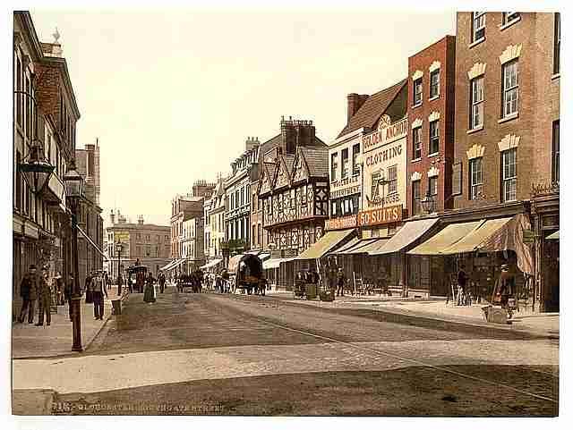 Vintage Southgate Street Gloucester A4 Photo Print
