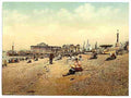 Vintage Southsea beach II A4 Photo Print