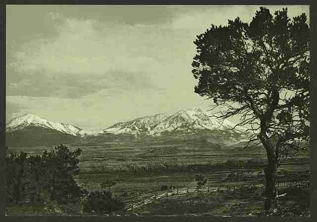 Vintage Spanish Peaks A4 Photo Print