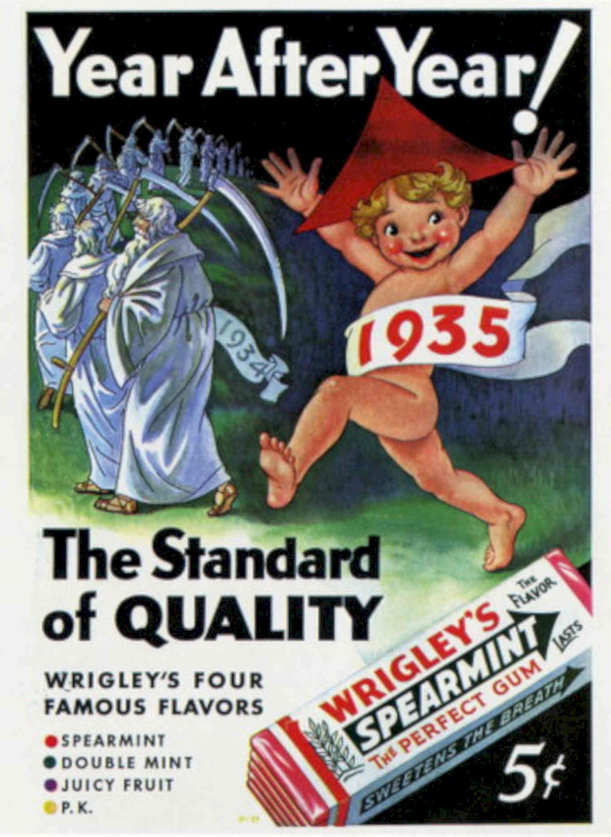 Vintage Spearmint Poster 1930s Vintage Retro Advert Poster